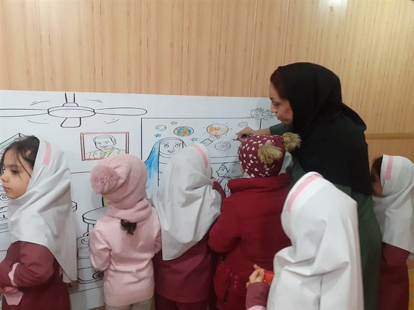 حضور دانش آموزان در کتابخانه